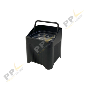 Pin Powered <span class=keywords><strong>LED</strong></span> PAR Ánh sáng 4x20W rgbwa + UV | IP65 không thấm nước với <span class=keywords><strong>DMX</strong></span> không dây & ứng dụng điều khiển - Product Image 1