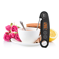 Thermomètre à viande numérique rechargeable en plastique, lecture instantanée, précision 0,5C, réponse rapide en 1 seconde, outil de cuisson BBQ