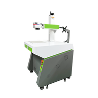Machine de marquage laser à fibre économique de bureau, mini-marqueur laser AI haute précision pour marquage de logos métalliques et numéros de série, gris et blanc
