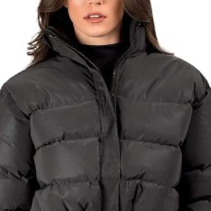 Fournisseur en gros de manteaux à bulles pour femmes sur mesure, de haute qualité, chauds, courts, à cordon de serrage, coupe-vent, surdimensionnés, trench-coat pour femmes - Product Image 5