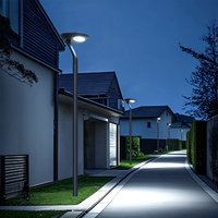 Lampe Solaire Moderne pour Aménagement Paysager 36W 5054 LED IP65, Éclairage Extérieur Solaire pour Jardin, Villa, Parking et Éclairage Communautaire