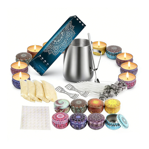 Vela de Cera de Abeja Blanca en Envase de Lata Premium, Aroma Natural, Fragancia para el Hogar, Boutique, Surtido de Exhibición de Temporada - Product Image 1