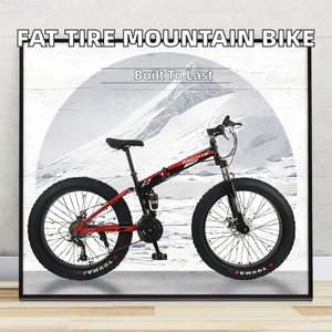 Vélo de plage pliable <span class=keywords><strong>Mongoose</strong></span> Fatbike avec fourche en acier, système de frein à disque, pneus larges, double suspension, vélo de course ordinaire - Product Image 5