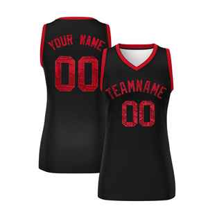 Maillot de basket-ball personnalisé pour femmes, respirant, en polyester, grande taille, vente en gros - Product Image 2