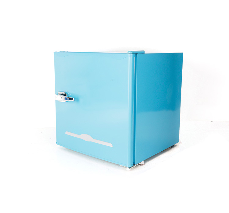 Factory Direct Table Top Fridge Double Door Freezer Lock Home Refrigerator