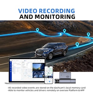 Cámara para Tablero de Instrumentos con IA, 4G, ADAS, DMS, 3 Canales, T18P, con Rastreo GPS para Vehículos Comerciales - Product Image 2