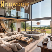 Ensemble complet de design d'intérieur KNOWDOW avec des dessins CAO de rendu 3D et un approvisionnement complet en matériaux pour toute la maison