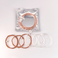 Wholesale OEM 36-inch and 39-inch Red Copper Alloy Anti-oxidation Rust-proof Classical Guitar Strings 6 Strings Per Set