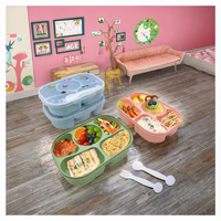 Boîte de conservation alimentaire sans BPA, étanche, pour sandwichs, pâtes, fruits, réfrigérateur, boîte à lunch bento pour enfants avec couvercle