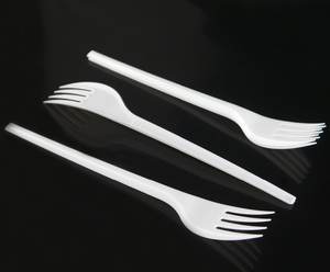 Ensemble de couverts jetables en <span class=keywords><strong>plastique</strong></span> pliable 2g PS léger et bon marché avec couteau, fourchette et cuillère 165mm - Product Image 3