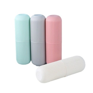 Support rond pour garder vos pinceaux propres, prêt pour les voyages, design élégant, compact et imperméable pour l'hygiène quotidienne - Product Image 6