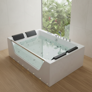 Bañera de <span class=keywords><strong>Hidromasaje</strong></span> Acrílica Blanca con Masaje de Aire, para 4 Personas, Ideal para Hoteles - Product Image 2