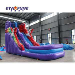 Castillo de agua inflable de nuevo diseño para niños y adultos, tobogán de patio trasero, tobogán de agua inflable para jugar en la piscina - Product Image 5