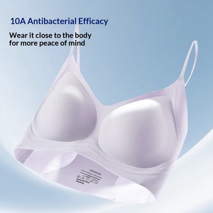Reggiseno Seamless Donna Effetto Rinfrescante in Seta Ghiaccio Senza Ferretto 10A Antibatterico Scollo a U Profondo Senza Schienale Intimo Invisibile Tendenza 2026 - Product Image 5