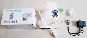 كاميرا جيانفيجن الذكية الخارجية بتقنية واي فاي بدقة 3 ميجابكسل مع خاصية التحريك والإمالة والتكبير، مقاومة للماء، بألوان كاملة، صوت ثنائي الاتجاه، كشف الحركة، رؤية ليلية، ميكروفون مدمج، مسجل فيديو شبكي - Product Image 6