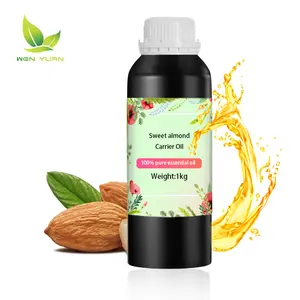 New Private Label Factory Supply Sweet Almond Carrier Oil In Bulk Cruelty-free Organic Hair Cold Pressing Wholesale For Skin