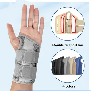 Supporto per polso mano in acciaio Neoprene elastico traspirante all'ingrosso comodo