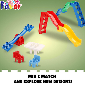 24 पीसी बड़े रचनात्मक एब्स प्लास्टिक बिल्डिंग ब्लॉक ने प्रारंभिक शिक्षण शैक्षिक खिलौना संगत डpls आधुनिक इमारतों का विषय निर्धारित किया - Product Image 4