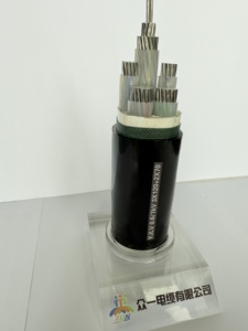 Câble d'alimentation à 2 conducteurs en aluminium basse tension de haute qualité NYY/<span class=keywords><strong>U1000</strong></span>/<span class=keywords><strong>R2V</strong></span>, isolé en PVC, ignifuge, gainé en PVC, pour usage en construction - Product Image 2
