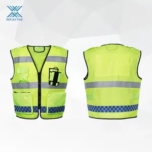 LX Low MOQ EN20471 Engineer Safety Vest Industrial Safety Vest Construction Vest Class 2 Reflective Waistcoat