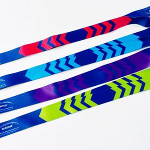 Custom Personalised <b>Polyester</b> Layards Print Keychain Neck Strap Sublimated Card Holder <b>Lanyard</b> with Custom logo - Product Image 3