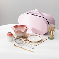 Grensoverschrijdende Japanse handgeschilderde porseleinen matcha kom cadeauset keramiek theeceremonie fruitmolen ovenveranderende kleur