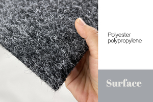 Rush vàng 100% Polyester đồng bằng vuông thảm có thể giặt kỹ thuật không dệt cho người lớn bãi biển khai thác mỏ biển mét BSCI công ty" - Product Image 3