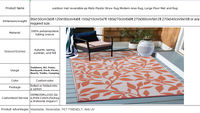 Tapis de porte en plastique étanche, 60 cm, différents Designs disponibles, idéal pour Patio, camping, extérieur, piscine
