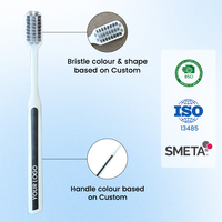 Brosse à dents manuelle pour adultes, personnalisée par le fabricant, vente en gros, bon marché, avec poignée antidérapante et poils rigides pour le nettoyage des dents