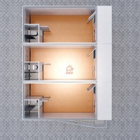 Maisons préfabriquées de luxe en conteneurs, conception de fabrication, 6 chambres, deux étages, maisons préfabriquées de luxe, kit de construction pour habitation