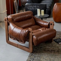 Fauteuil inclinable en bois massif de style médiéval, finition antique, pour salon, mobilier de maison, modèle YZ-XPSJ