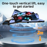 Drone de combat télécommandé pour enfants, modèle métallique rechargeable et résistant aux chutes, quadrirotor, bleu, pour tous les âges