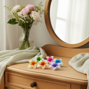 Pinza para el pelo con diseño de flor de huevo, 4 cm, de plástico, para mujeres y niñas, a la moda, para uso diario, de alta calidad - Product Image 2