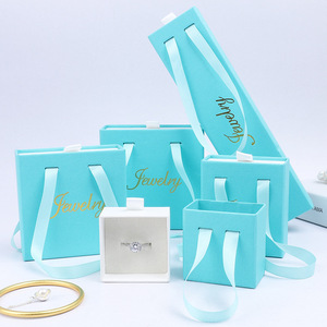 Factory Direct Sales High-End Drawer <b>Box</b> Ribbon Handle Recycled Materials 2cm High Hardness Jewelry <b>Box</b> <b>for</b> <b>Gift</b> Packaging - Product Image 5