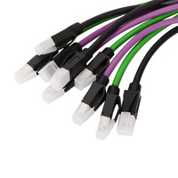 Câble Ethernet extérieur M12 mâle vers RJ45 mâle, gaine en TPE PUR, câble de raccordement industriel à 8 broches