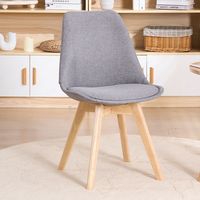 Tabouret de bar moderne en gros avec assise en plastique PP et coussin en cuir PU, pieds en bois pour café, magasin de proximité, restaurant