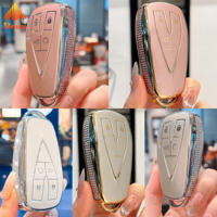 Étui de protection souple en TPU rose diamant pour clé de voiture CHANGAN CS75 Plus Unit Univ CS35 CS55 OSHAN X5 X7