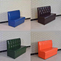 Banquette de restaurant au design industriel, banquette rembourrée en cuir pour café, bar, restauration rapide, salle à manger commerciale, canapé de restaurant