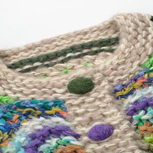 Cardigan Femme Épais Crocheté en <span class=keywords><strong>Mohair</strong></span> Style Vintage Double Boutonnage Tendance Mode ODM 2026 - Haute Qualité Personnalisable - Product Image 3