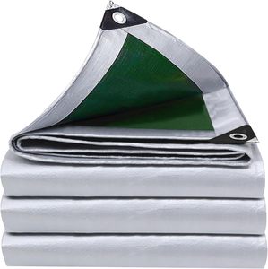 10x20FT กันน้ำ tarps 16 MIL ทนทานต่อการฉีกขาดทำจากทองเหลืองขอบทนต่อการฉีกขาด - Product Image 1