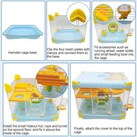 Multifunktion aler tragbarer nachhaltiger Hamster käfig mit Unterhaltung Transparentes Innovations design Acryl karton verpackung Solid