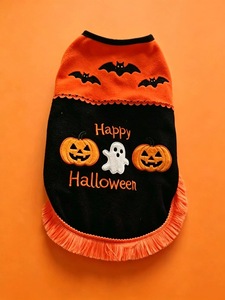 Halloween funny pumpkin bat print dog <b>cat</b> holiday <b>clothes</b> - Product Image 3