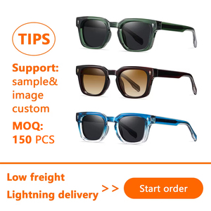 Gafas de Sol Cuadradas Transparentes Retro de Moda, Personalizadas, para <span class=keywords><strong>Hombre</strong></span> y Mujer, de Alta Calidad, con Protección UV400, Modelo 2025 - Product Image 2