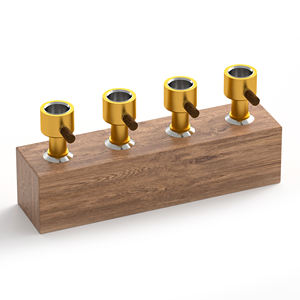 VAGRINDERS, новый дизайн, 4 отверстия, разные размеры, доступный держатель для курительной чаши из орехового дерева и табака с бесплатным логотипом OEM - Product Image 1