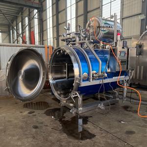 Esterilizador Automático Estático y Rotatorio <span class=keywords><strong>de</strong></span> Pequeño Tamaño con Pulverización <span class=keywords><strong>de</strong></span> Agua para Frascos <span class=keywords><strong>de</strong></span> Vidrio, Carne Enlatada y Pepinos en Conserva - Product Image 2