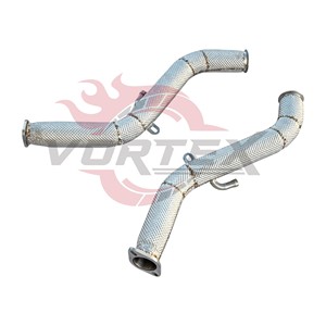 Vortex Stainless Steel Downpipe for Infiniti Q50 Q60 3.0T VR30 Performance Turbo Upgraded Piping Heat Shield - Product Image 6