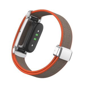 Bracelet en nylon à boucle magnétique D-Buckle pour Google Fitbit Air, étui de protection en métal de luxe, bracelet de remplacement respirant pour Fitbit - Product Image 6