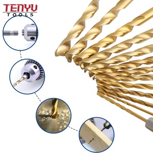 Outils de travail à tige hexagonale 1/4 "13 pièces HSS foret hélicoïdal ensemble revêtu de titane pour métal bois aluminium fer fin - Product Image 3