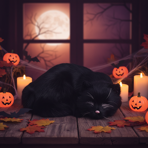 Decorazioni per la <span class=keywords><strong>Casa</strong></span> di Alta Qualità in Pelliccia Sintetica, Simpatici Giocattoli di Peluche <span class=keywords><strong>a</strong></span> Forma di Gatto, Regali Decorativi Neri per Halloween - Product Image 1