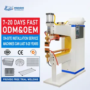 HWASHI Manual aço Spot Welding Machine para Armazenamento Wire Shelf Wire Mesh Spot Welding Machine/Automatic Spot Weld